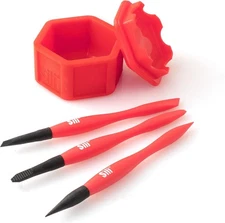 Sili Non-Stick Micro Silicone Glue Brush Wood Glue Applicator Set | Fine