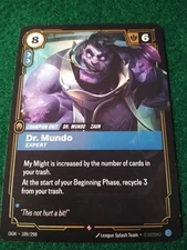 DR.MUNDO-EXPERT CHAMPION UNIT 109/298 RIFTBOUND LEAGUE OF LEGENDS RARE FOIL