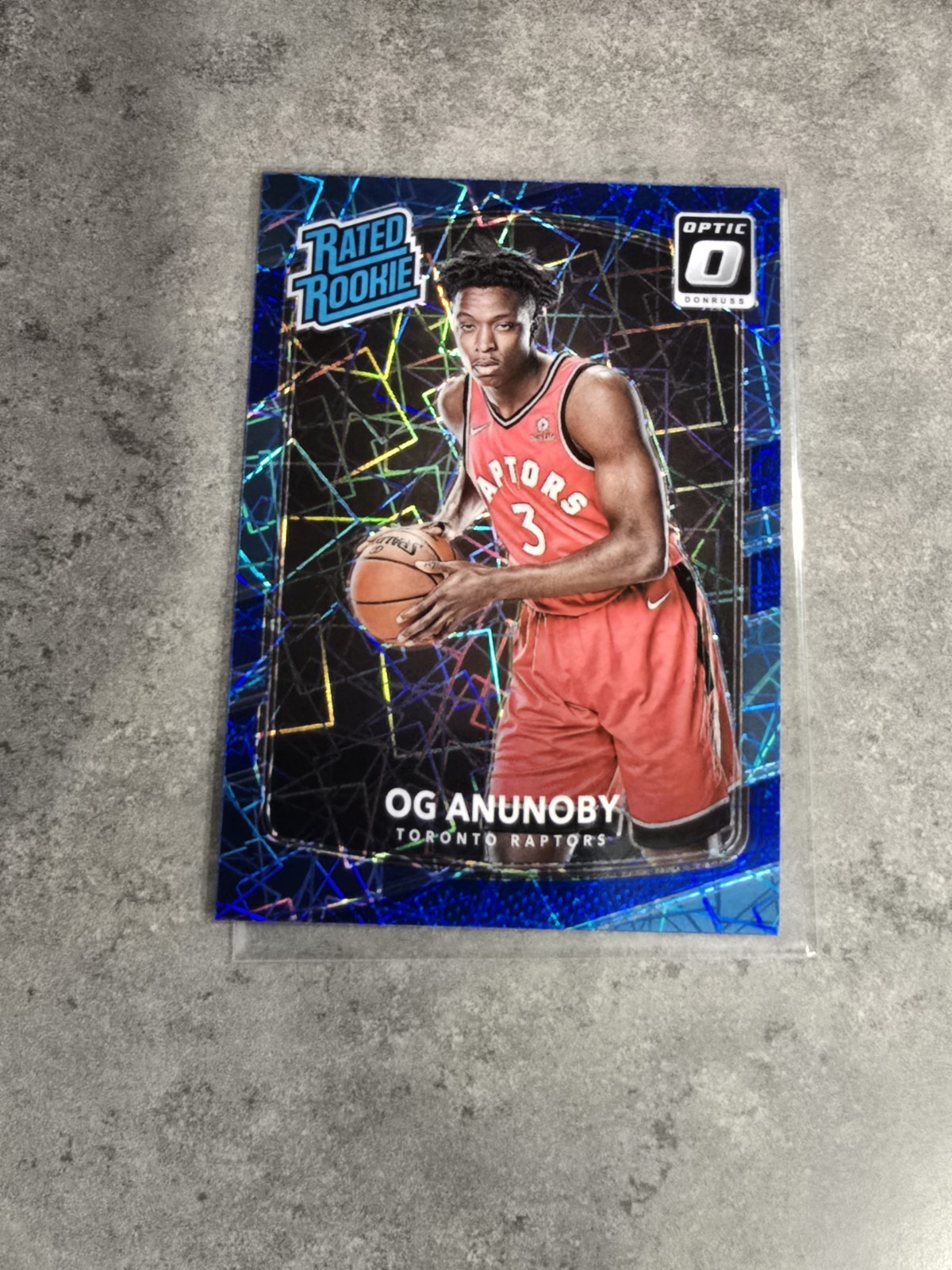2017-18 Panini Donruss Optic Rated Rookie Blue Velocity Prizm OG Anunoby RC #178