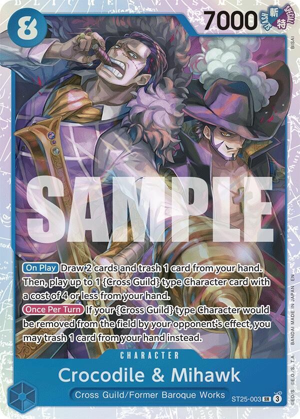 Crocodile & Mihawk SR Starter Deck 25: BLUE Buggy ST25 003 NM