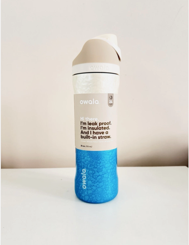 NEW Owala FreeSip 24oz / 32oz Rolling in Gradient Blue Limited