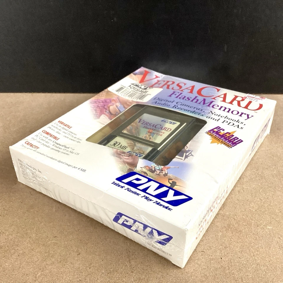 Pny Versacard Flash Memory Card And Adapter Model# P-CF030-PA - Image 3 of 4