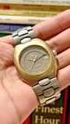 RARE Vintage Omega Seamaster Polaris 18K Gold Titanium Men's Wristwatch