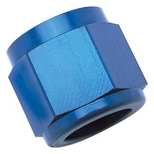 Russell Tube Fitting 660560; Tube Nut Blue -04AN, 6pcs