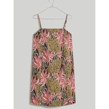 Madewell Womens Breathable Linen Mini Dress Size 4 Tropical Resort Wear Summer