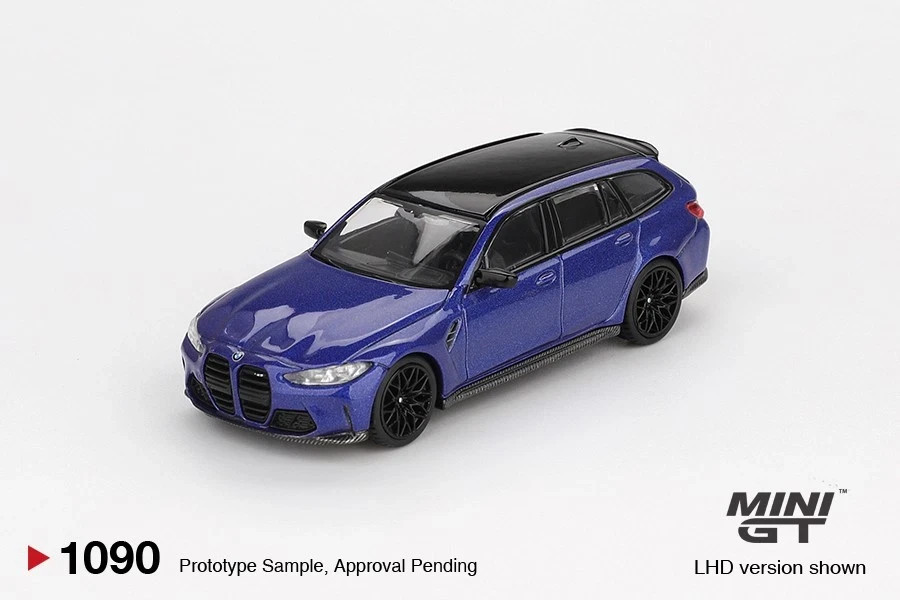 MINI GT 01090 BMW M3 Competition Touring Portimao Blue Metallic RHD 1:64 DIECAST