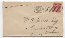 1898 Cleveland OH barry machine cancel to Canada 2ct 1st bureau [sr.1149