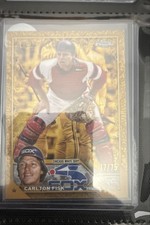 2023 Topps Gilded Collection - Carlton Fisk #115 Gold Wave Refractor /75