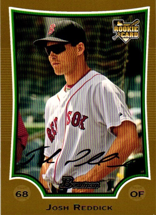 2009 Bowman Draft Picks & Prospects - Josh Reddick #BDP54 (RC) Gold.
