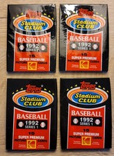 1992 Topps Stadium Club MLB Baseball Card Unopened Sealed Pack (Lot Of 4)