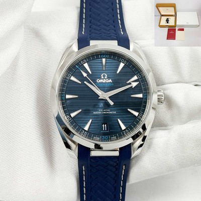 Omega Seamaster Aqua Terra 220.12.41.21.03.001 41MM Blue Stainless Steel Box Pap
