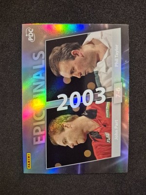 2025 Panini PDC 2026, John Part & Phil Taylor, Epic Finals, EPIC-01