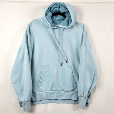 American Eagle Soft Huggable Hoodie Sweatshirt Pullover Womens XS Baby Blue AE