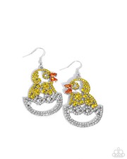 Paparazzi Easter Earrings - Chick Couture - Yellow