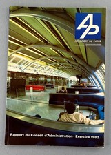 Aéroport de Paris Airport Annual Report 1982 Charles de Gaulle Orly Air France