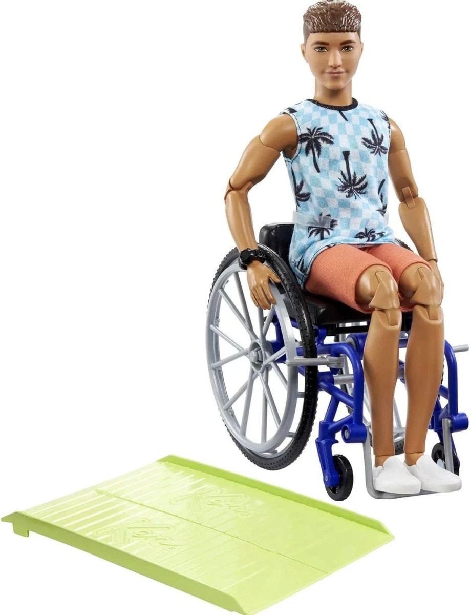BARBIE Fashionistas Ken #196 Doll HJT59 Wheelchair Articulated New