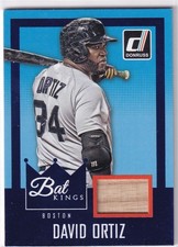 DAVID ORTIZ RED SOX GAME USED BASEBALL BAT 2016 16 PANINI DONRUSS KINGS