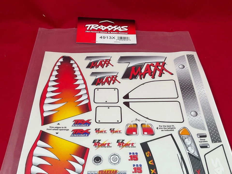 Traxxas 4913X T-MAXX .3.3 .15 2.5 JAWS decals stickers decal sheet tra4913x - Image 3 of 3