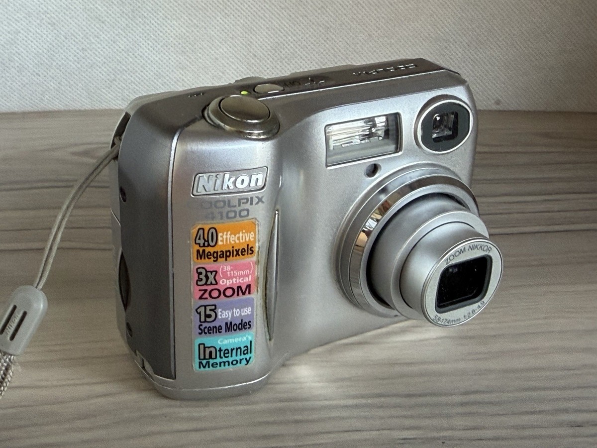 Nikon Coolpix 4100 E4100 4.0MP Digital Camera 3x Optical Zoom 