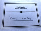Rare Orig Vtg 1997 PAUL NASCHY Signed 1st Edition MEMOIRS of WOLFMAN Horror Book — photo 3