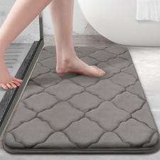 OLANLY Memory Foam Bath Mat Rug 30x20, Ultra Soft and Absorbent Bathroom Rugs...
