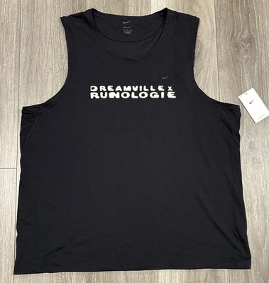 Nike Dri Fit Runologie Dreamville Shirt Tank - J. Cole Run Sleeveless Black 2XL