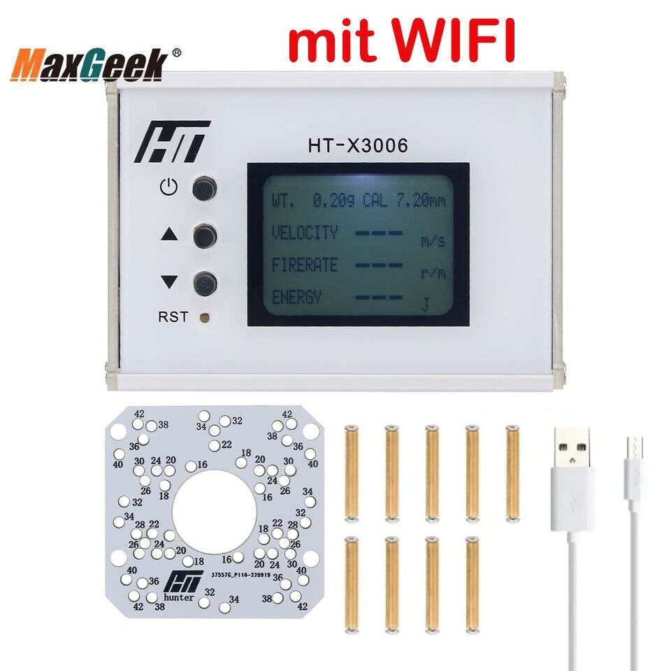 1/2/3Stk HT-X3006 Shooting Speed Meter Tester Chronograph Bullet Speed Meter DHL