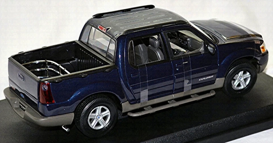Ford Explorer Sport Trac Pick-Up 2001-05 Blu Metallico 1:18 Maisto 536891B - Immagine 4 di 4