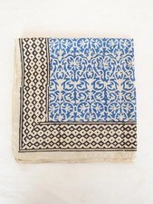 Hand Block Print 100 Cotton Bandana Bohemian Style Cotton Neck Scarf 21X21/Inch