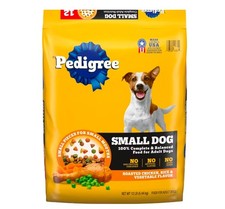 Pedigree Dry Dog Food small Breed Bag 12lbs 1.75 per pound