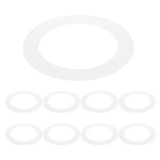 4" ID 5.5" OD Plastic Trim Ring, 8 Pcs Translucent Matte White Goof Rings