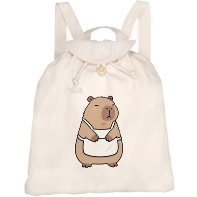 Canvas-Rucksack / Backpack ''Capybara Wearing Apron'' (RK00047304)
