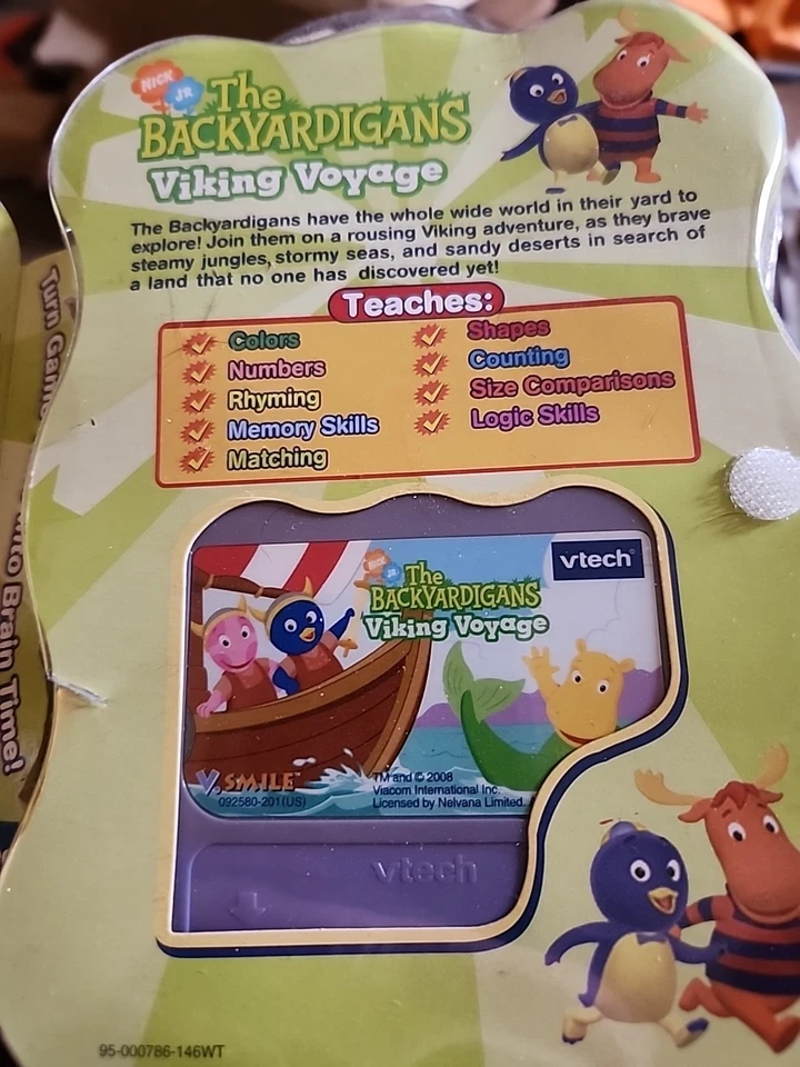 Vtech V.Smile Backyardigans Smartridge Ages 3-5 IOB - Image 3 of 3