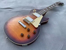 Electric Guitar Bone Nut Flame Maple Top Glossy Finished Guitarra Solid Body