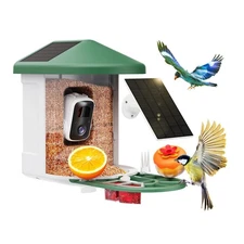 Bird Feeder with Camera with AI Identify Birds Species Solar Panel, Smart Bir...