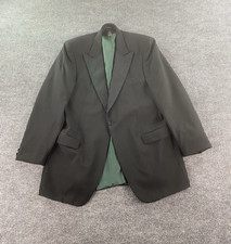 Vintage Tommy Hilfiger Tuxedo Jacket 44 L Black Wool Wedding Luxury Formal