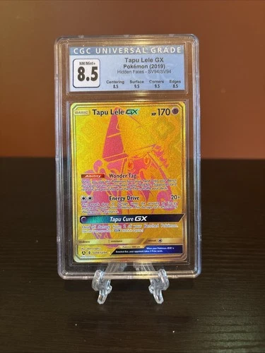Pokémon Hidden Dates Tapu Lele GX SV94/SV94 CGC 8.5
