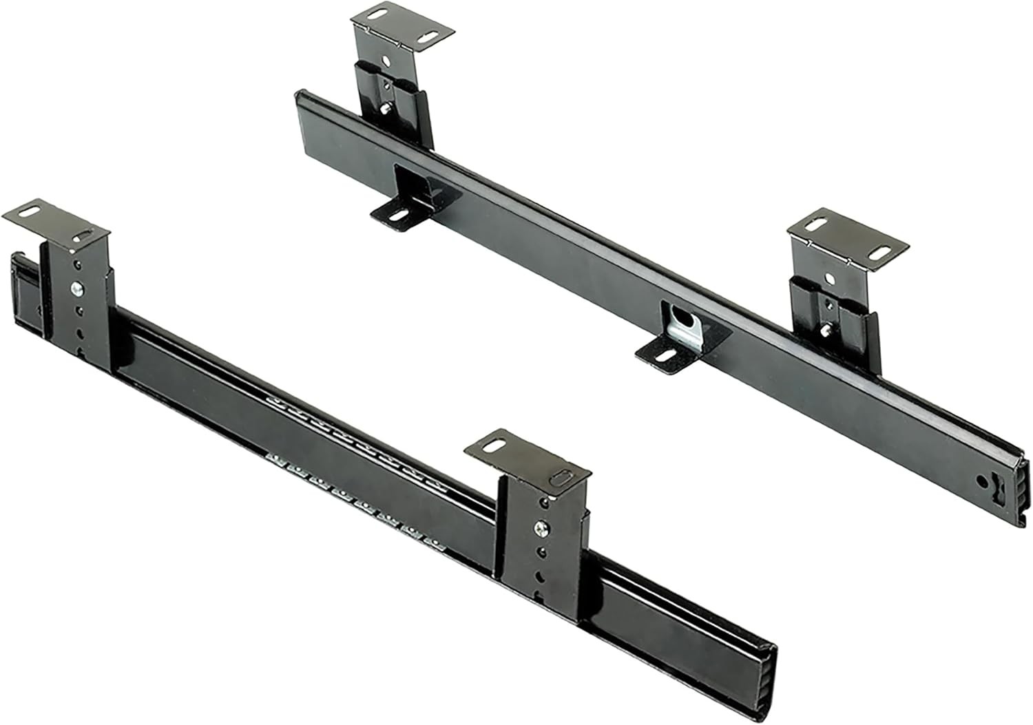 Emuca - Ball Bearing Runners for underdesk keyword Platform/Shelf/Drawer, Heigh