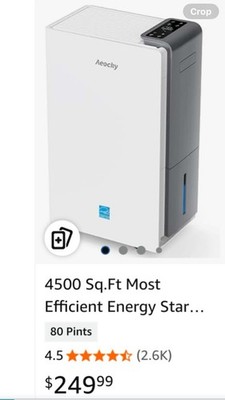 AEOKY RHEA -001 4500 SQFt Most Efficient Energy Star 2024,Humidifier NEW