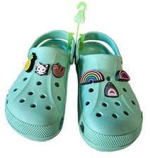 Crocs Baya Clogs Slip On Waterproof Sandals M 8 W 10 Pistachio Shoes w/Jibbitz