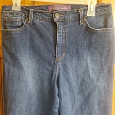 Gloria Vanderbilt Amanda Jeans Womens 10P Short Blue Tapered Denim Casual