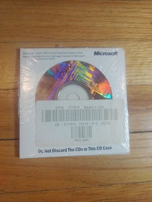 Microsoft Office 2003 Small Business Edition w/ Key + Business Contact Manager