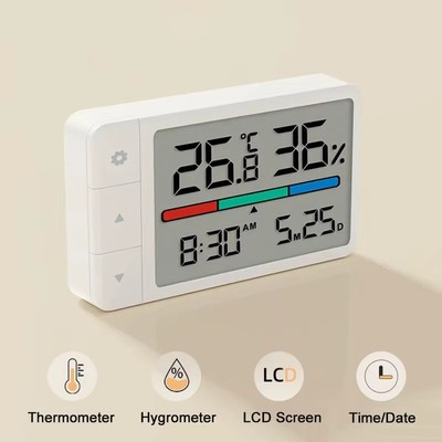 Xiaomi MiaoMiaoCe Smart Thermometer Hygrometer Meter Multifunction Clock Digital