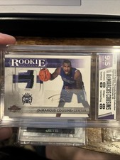 2010-11 Panini Threads Demarcus Cousins Rookie Prime Patch Auto 8/25 HGA 9.5 Gem