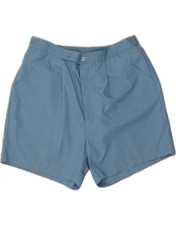 VINTAGE Mens Chino Shorts W32 Medium Blue Polyester DM11
