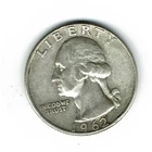 1962-D Washington Quarter, 90% Silver