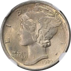 1920-D Mercury Dime NGC MS63 FB Nice Eye Appeal Strong Strike