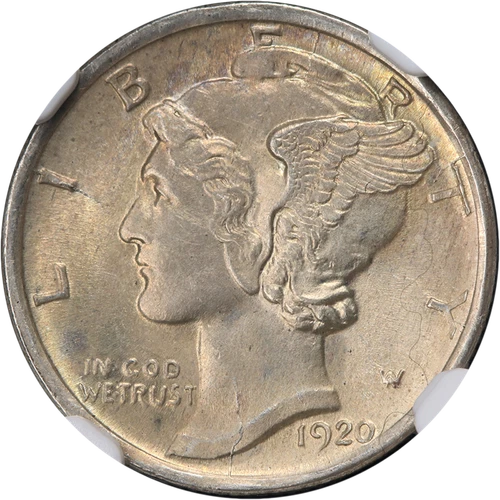 1920-D Mercury Dime NGC MS63 FB Nice Eye Appeal Strong Strike