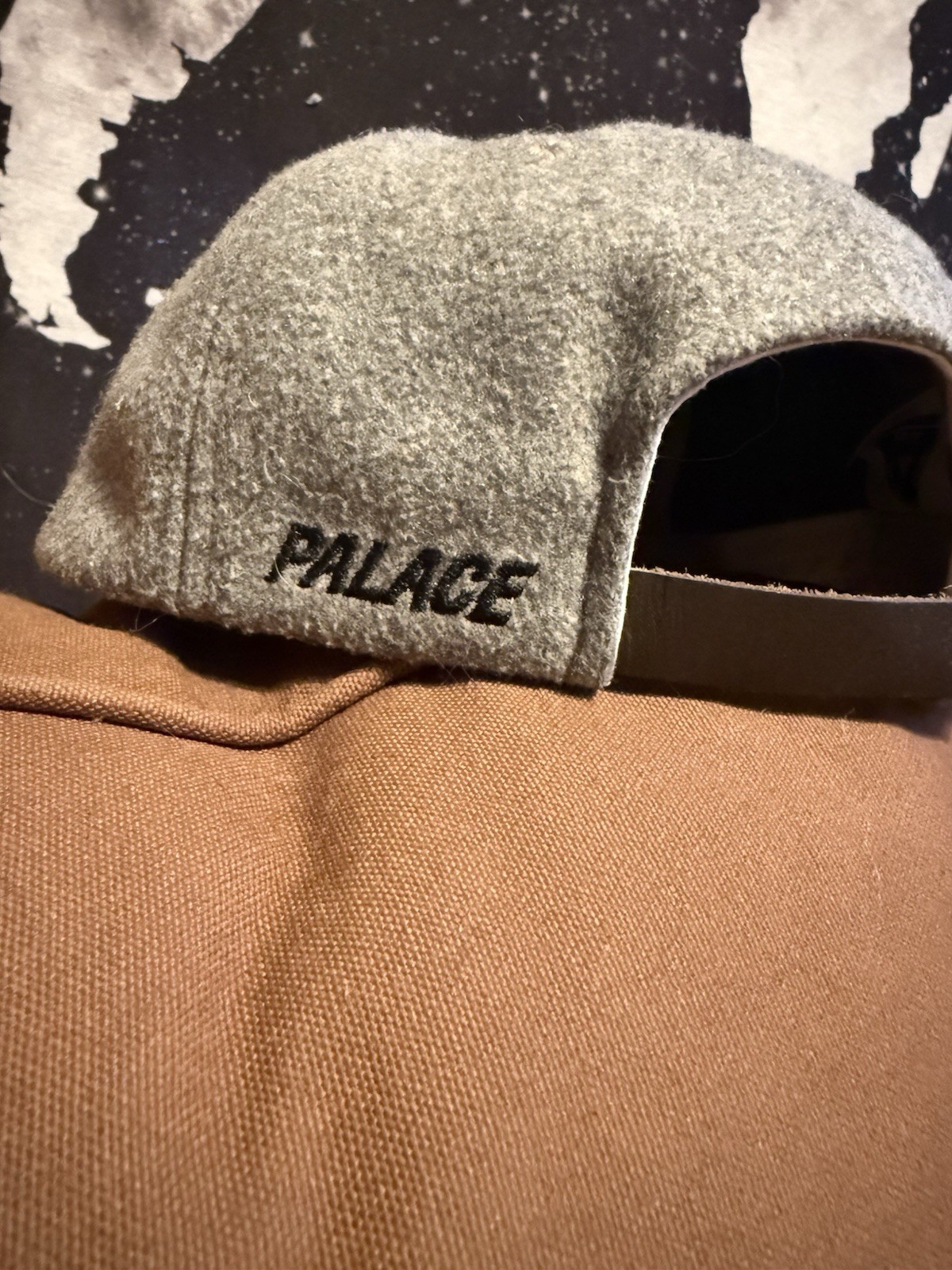 Palace Gray Adjustable Baseball Cap Embroidered B… - image 2