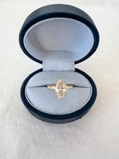 2 ct Lab Grown Marquise Diamond Solitaire Engagement Ring 14K Yellow Gold Sz 5.5